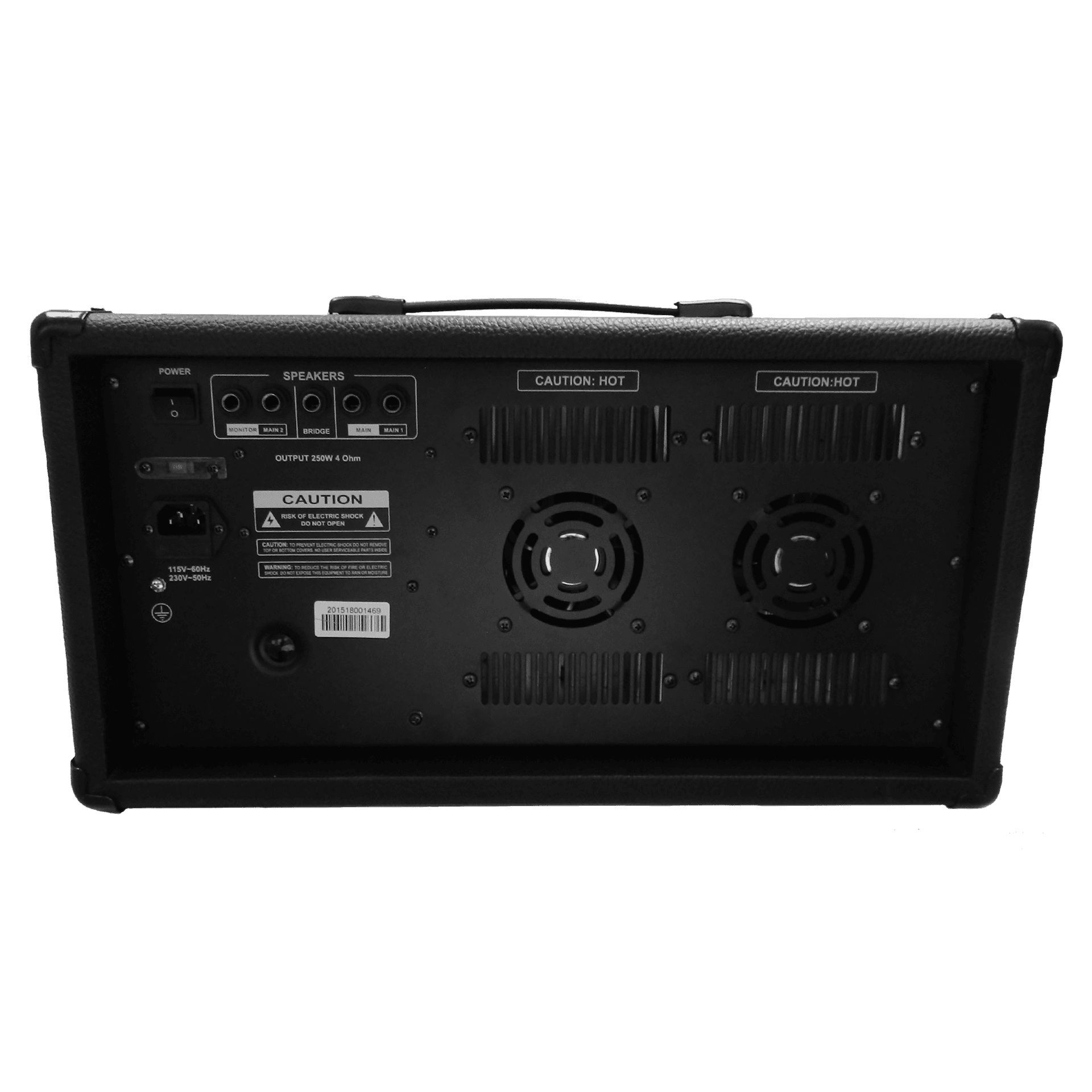 MEZCLADORA AMPLIFICADA, 7 CANALES, 2X250W, ECUALIZADOR, USB, SD CARD, BT, MP3, PHANTOM POWER - Miniatura 3