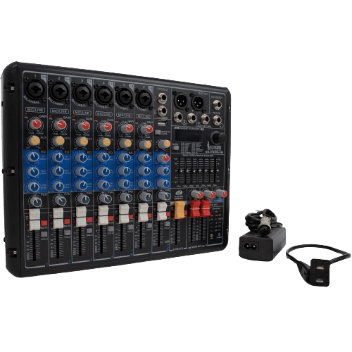 CONSOLA ANALOGA, 8 CANALES, 6 MONO/1 ESTEREO, INTERFAZ USB, BT, MP3 - Miniatura 8