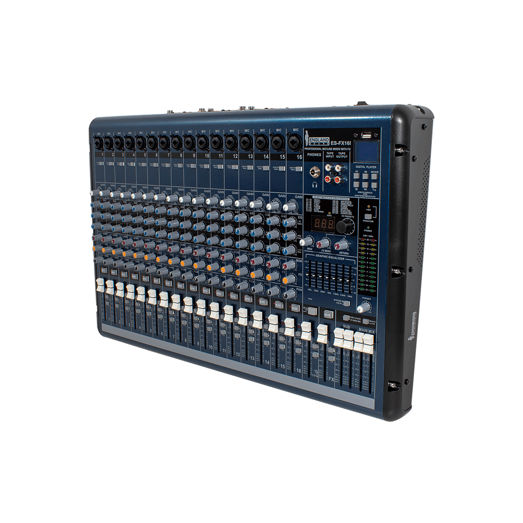 CONSOLA ANALOGICA 16 CANALES, BLUETOOTH, 2 GRAFICO DE 7 BANDAS, EQ, INTERFAZ USB - Miniatura 7