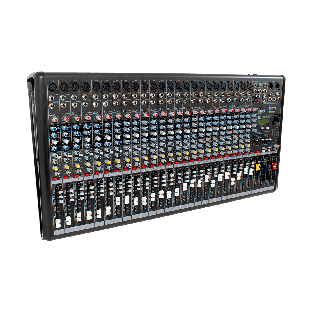 CONSOLA ANALOGA, 24 CANALES, 23 MONO/1 CANAL ESTEREO, INTERFAZ USB, BT, MP3 - Miniatura 5
