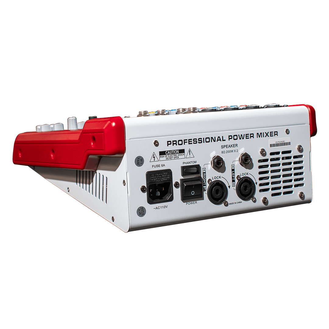 CONSOLA AMPLIFICADA, 6 CANALES, 4 MONO/1 ESTEREO, 2x200W 8 OHM, USB, BT - Miniatura 3