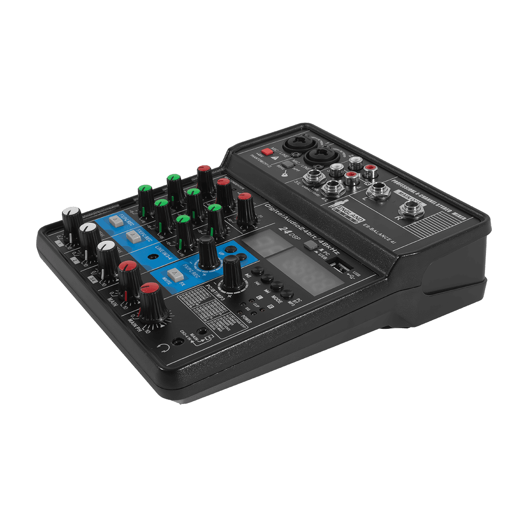 CONSOLA ANALOGA, 4 CANALES, 2 MONO/2 ESTEREO, INTERFAZ USB, BT, MP3 - Miniatura 8