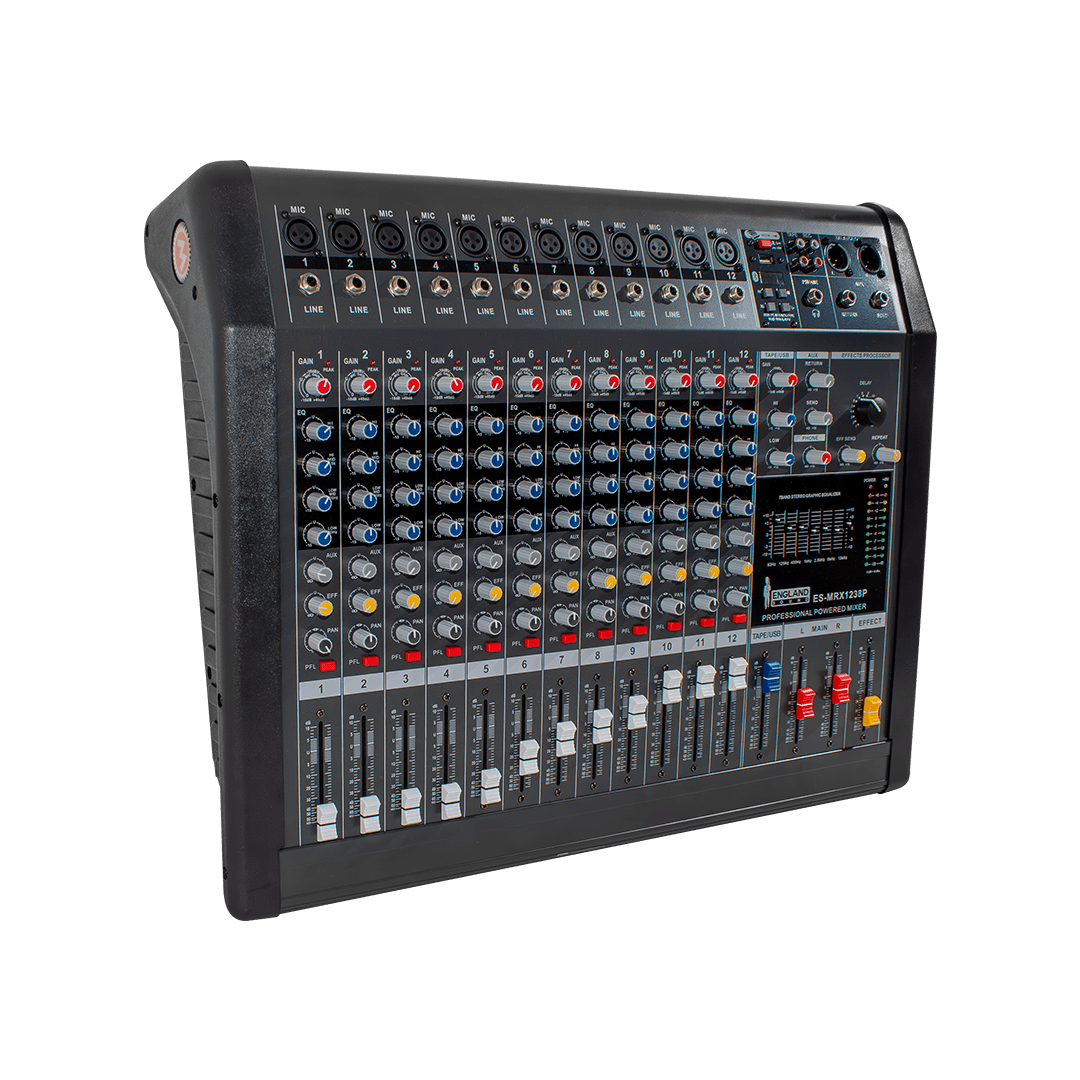 CONSOLA AMPLIFICADA, 12 CANALES, 12 MONO, 2x380W 4 OHM, USB - Miniatura 4
