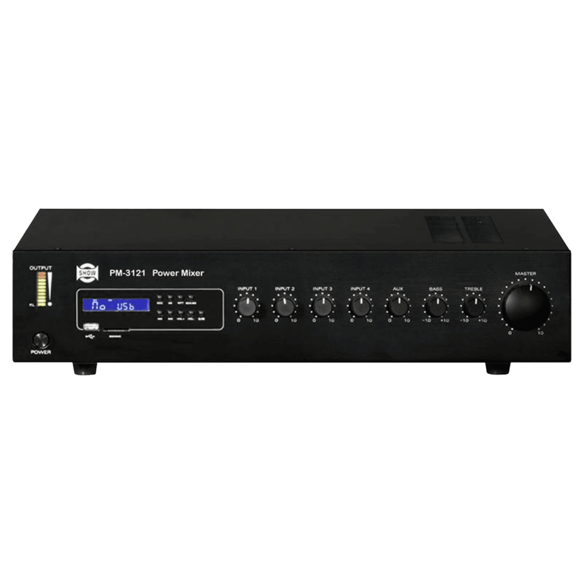 MEZCLADORA AMPLIFICADA, 4 CANALES, 150W, USB, SD CARD, MP3, BT, LCD DISPLAY - Miniatura 2