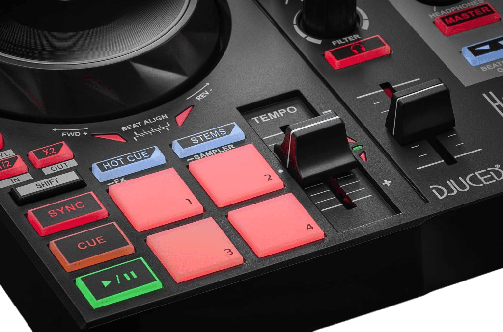 CONTROLADOR DJ, 2 CANALES, SERATO, DJUCED - Miniatura 7