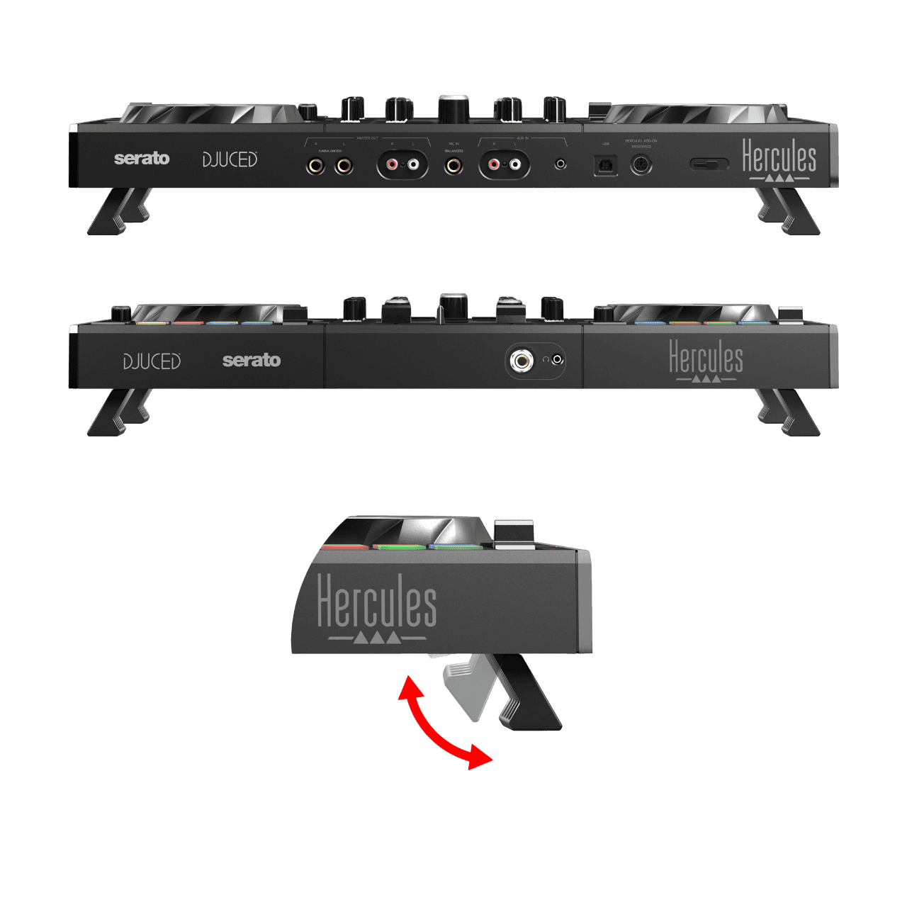 CONTROLADOR DJ, 2 CANALES, SERATO, DJUCED - Miniatura 4