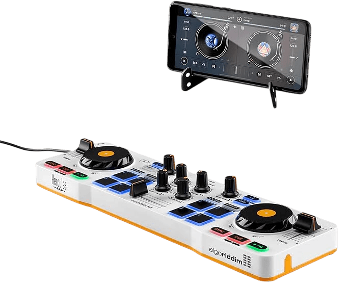 CONTROLADOR DJ, 2 CANALES, DJUCED, CON BATERIA DE LITIO - Miniatura 4