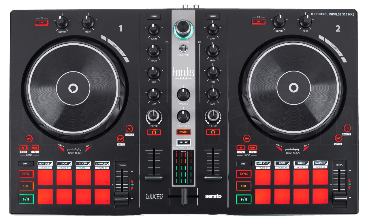 CONTROLADOR DJ, 2 CANALES, SERATO, DJUCED - Miniatura 2