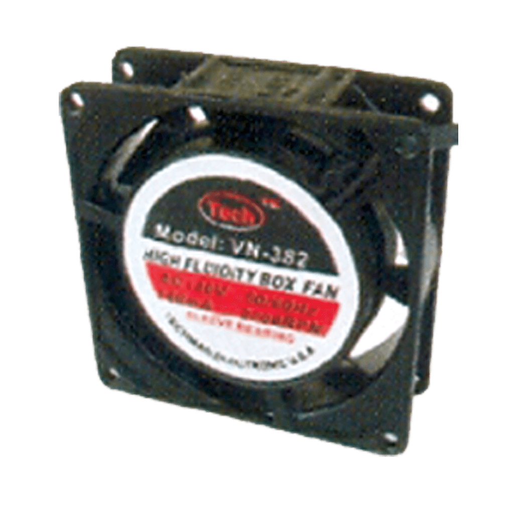 VENTILADOR PARA EQUIPOS ELECTRONICOS, 3 PULG, 0.20 AMP, 50-60HZ, PLASTICO, 2200 RPM, 120V AC