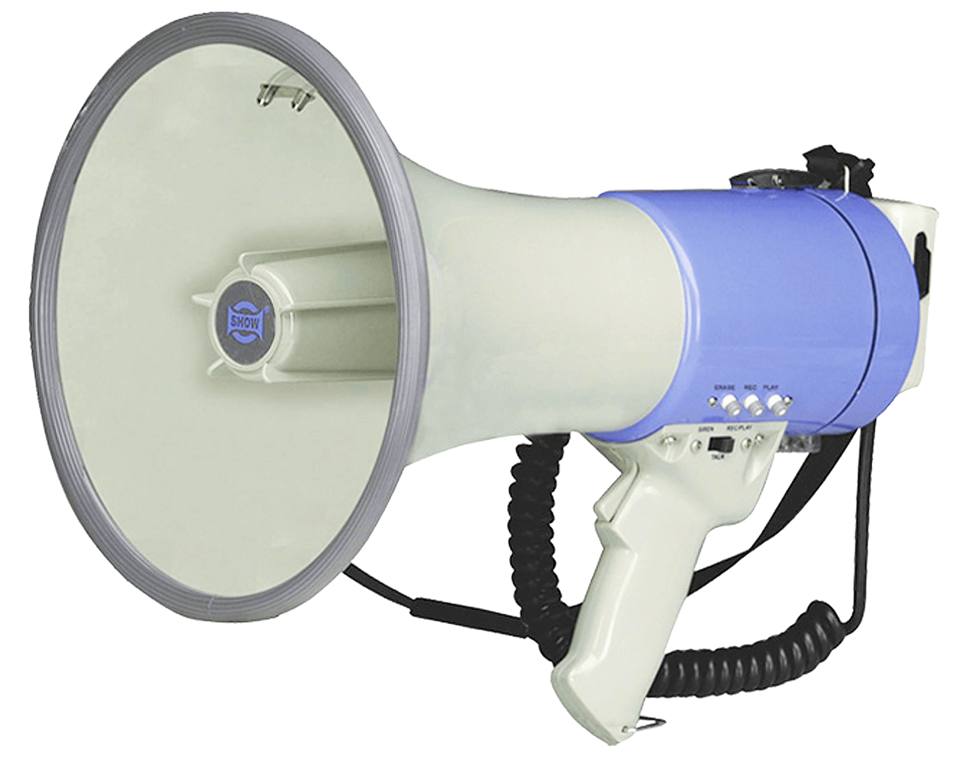 MEGAFONO, 25W, 8 OHM, FUNCION PITO Y SIRENA, USB, SD CARD, BATERIA 8 X C - Miniatura 2