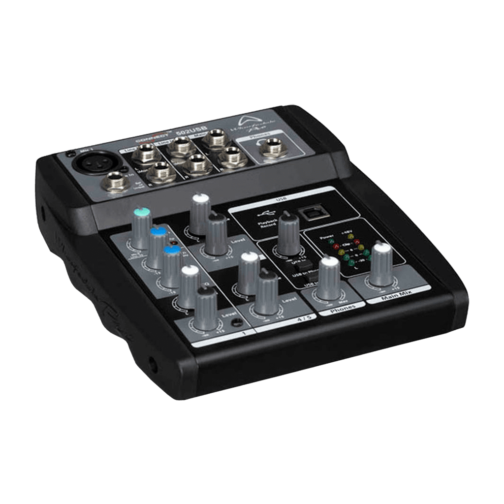CONSOLA ANALOGA, 5 CANALES, 1 MONO/2 ESTEREO, INTERFAZ USB