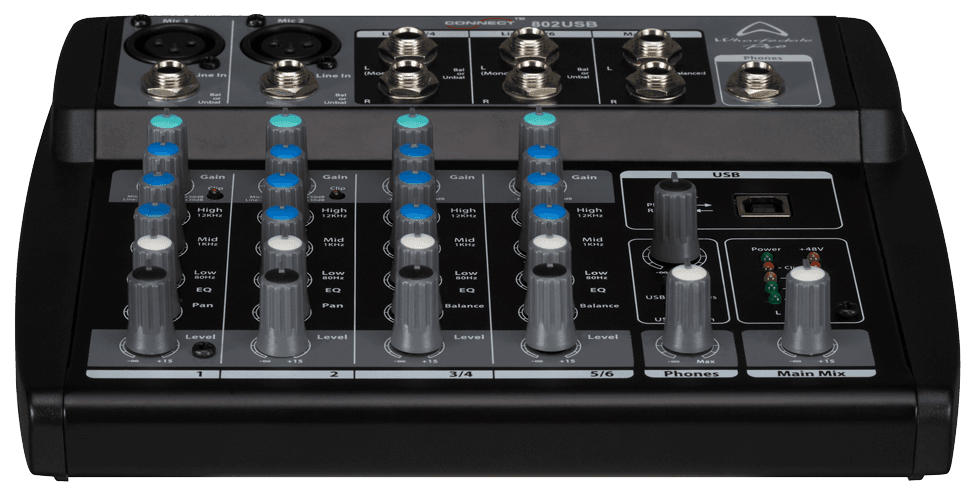 CONSOLA ANALOGA, 6 CANALES, 2 MONO/2 ESTEREO, INTERFAZ USB - Miniatura 4