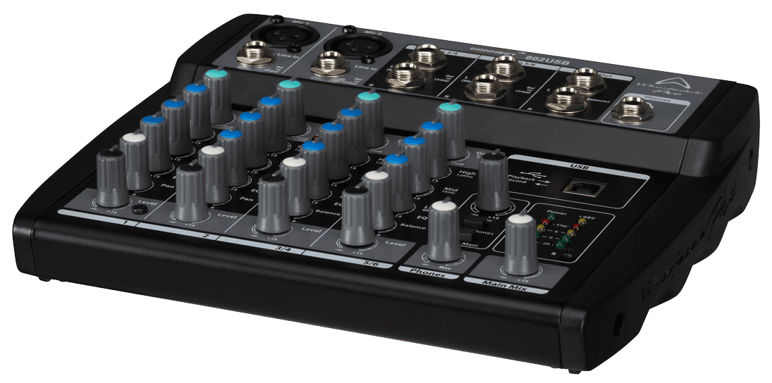 CONSOLA ANALOGA, 6 CANALES, 2 MONO/2 ESTEREO, INTERFAZ USB - Miniatura 5