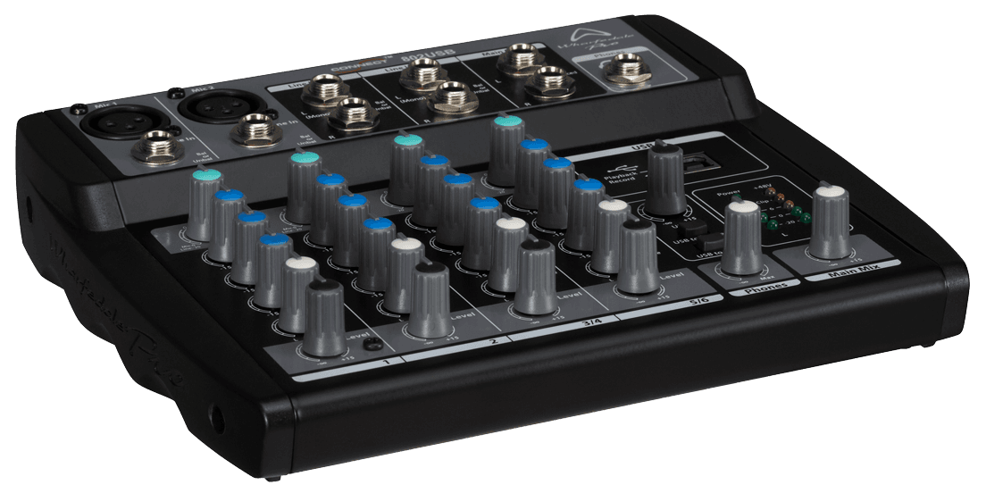 CONSOLA ANALOGA, 6 CANALES, 2 MONO/2 ESTEREO, INTERFAZ USB - Miniatura 6