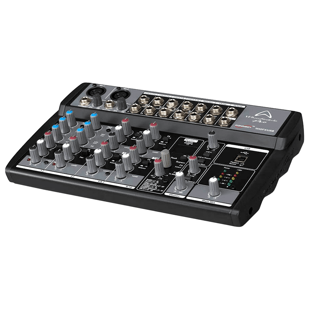 CONSOLA ANALOGA, 10 CANALES, 2 MONO/4 ESTEREO, INTERFAZ USB