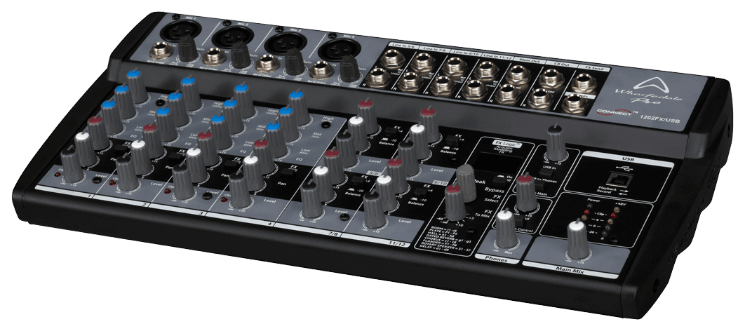 CONSOLA ANALOGA, 12 CANALES, 4 MONO/4 ESTEREO, INTERFAZ USB - Miniatura 5