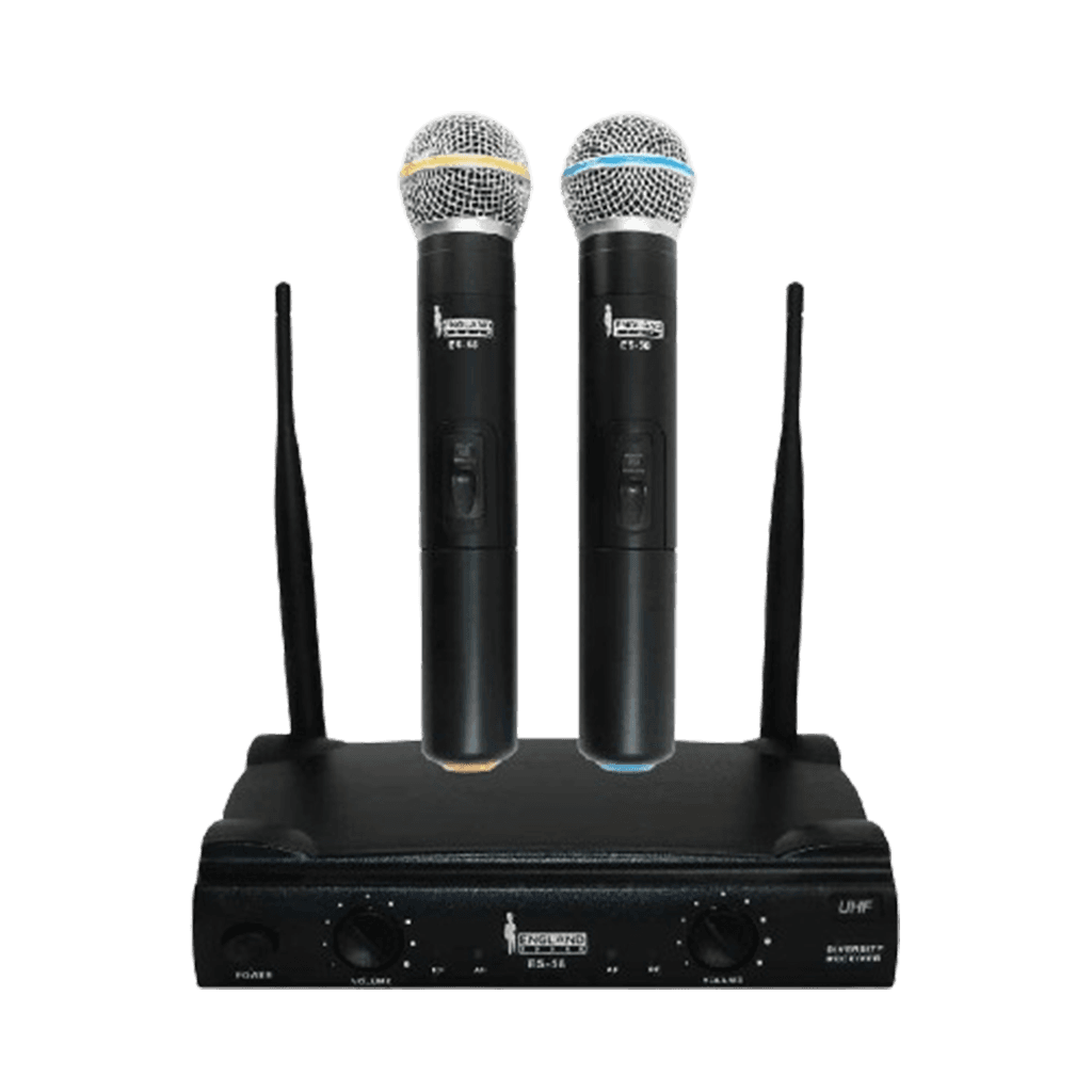 MICROFONO INALAMBRICO UHF, 2 CANALES, DE MANO, FRECUENCIA FIJA - Miniatura 2