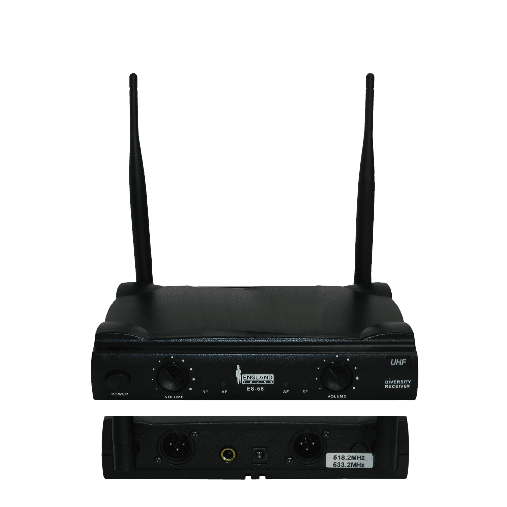 MICROFONO INALAMBRICO UHF, 2 CANALES, DE MANO, FRECUENCIA FIJA - Miniatura 3