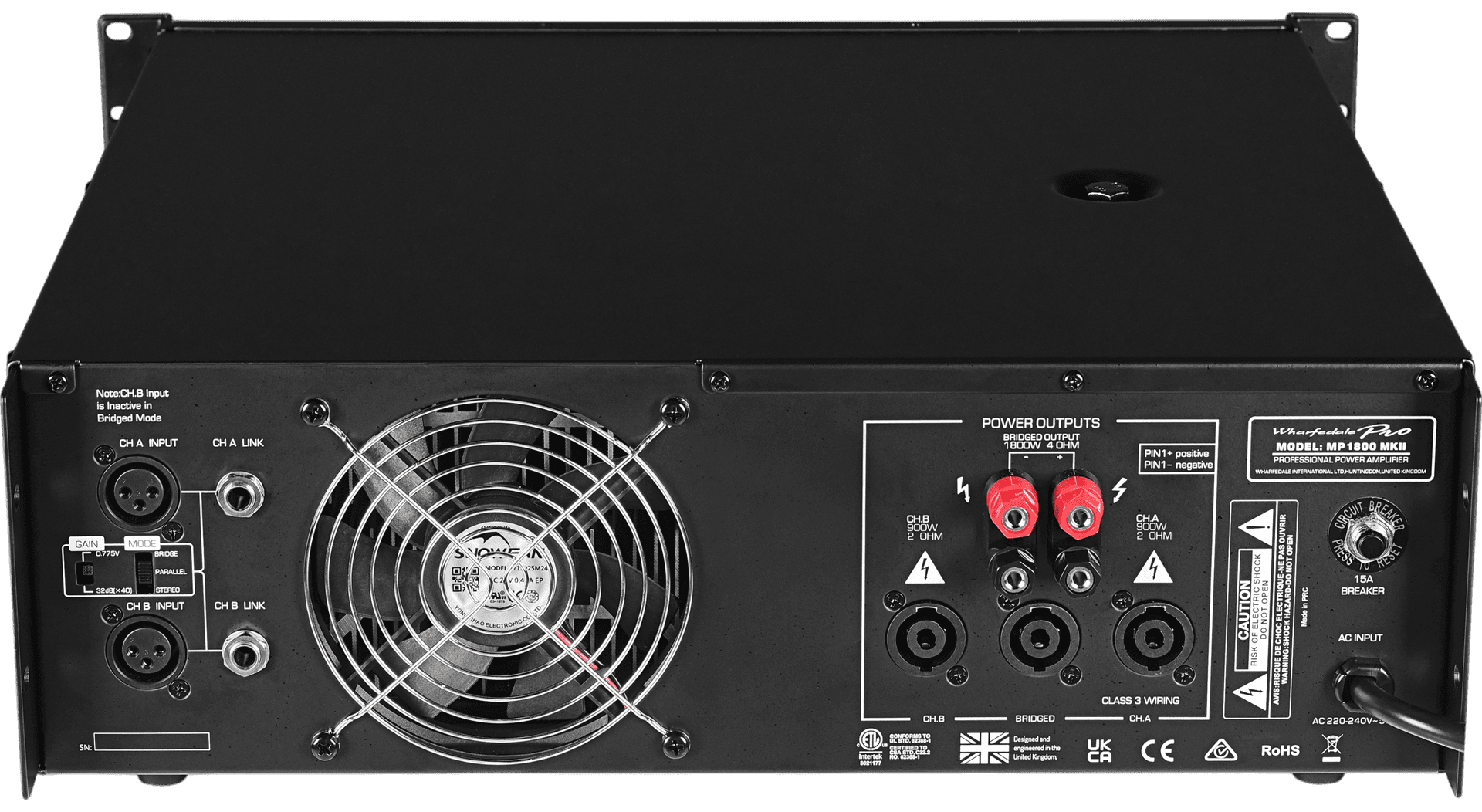 POTENCIA ESTEREO, CLASE AB, 2X300W/8OHM, 2X600W/4OHM, 2X900W/2OHM - Miniatura 8