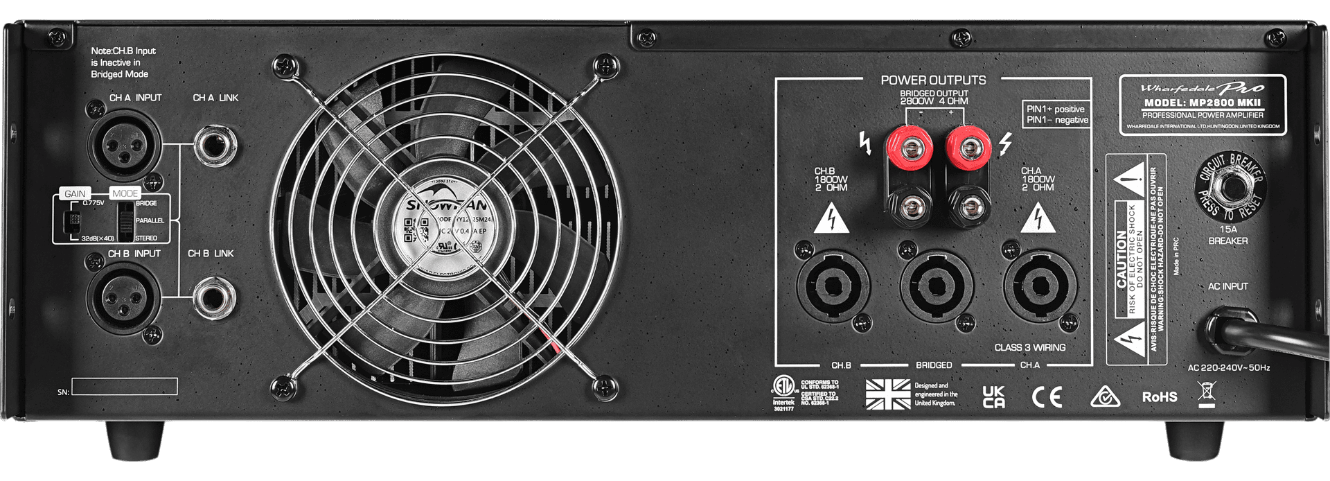 POTENCIA ESTEREO, CLASE H, 2X640W/8OHM, 2X950W/4OHM, 2X1300W/2OHM - Miniatura 3