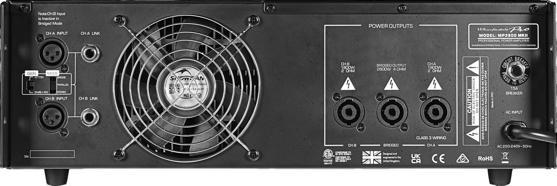 POTENCIA ESTEREO, CLASE H, 2X640W/8OHM, 2X950W/4OHM, 2X1300W/2OHM - Miniatura 4
