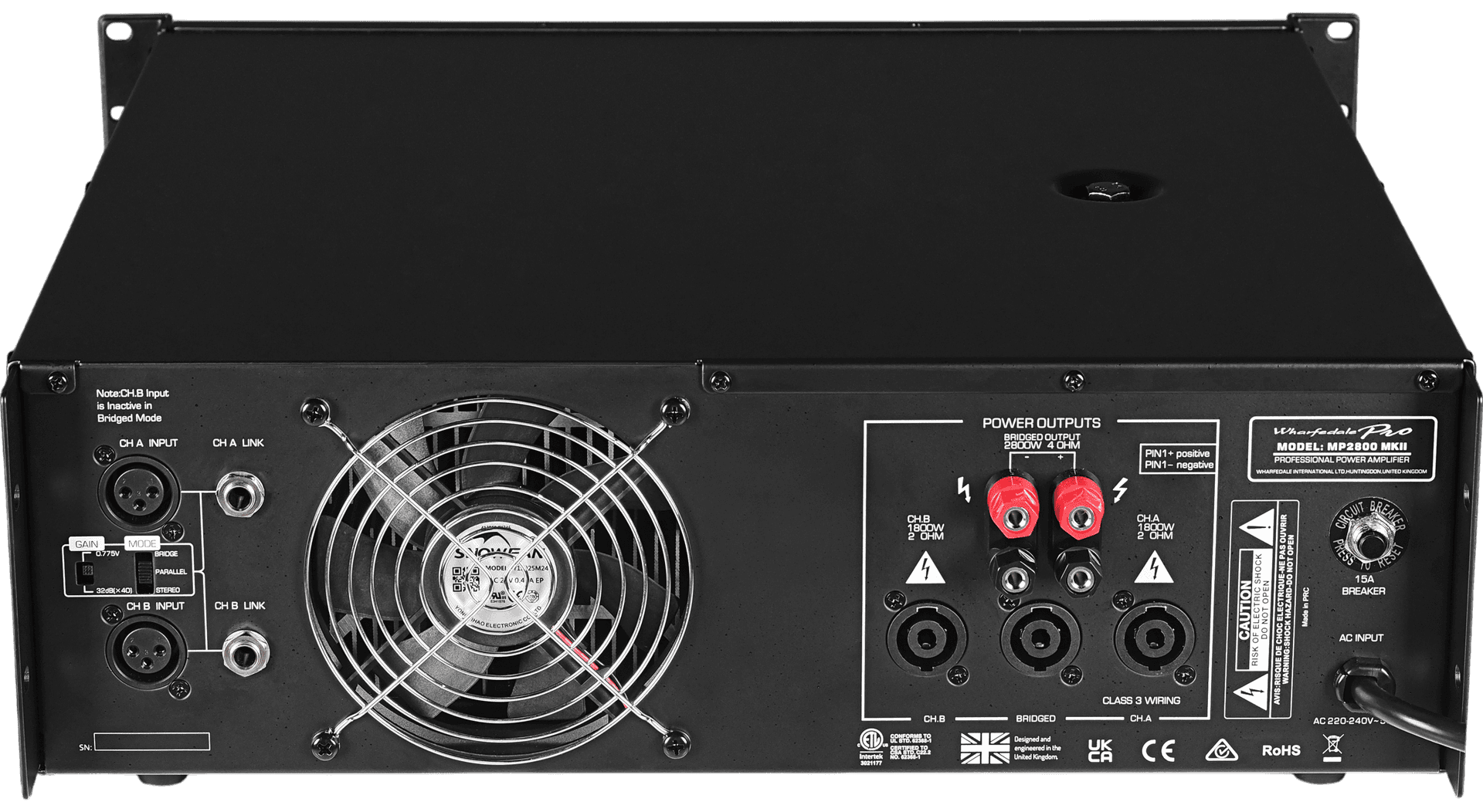 POTENCIA ESTEREO, CLASE H, 2X640W/8OHM, 2X950W/4OHM, 2X1300W/2OHM - Miniatura 7