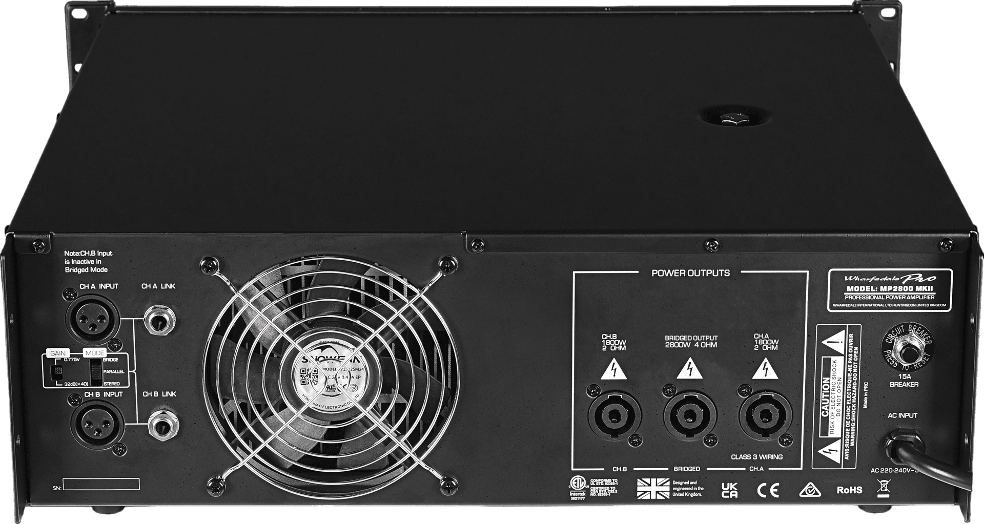 POTENCIA ESTEREO, CLASE H, 2X640W/8OHM, 2X950W/4OHM, 2X1300W/2OHM - Miniatura 8