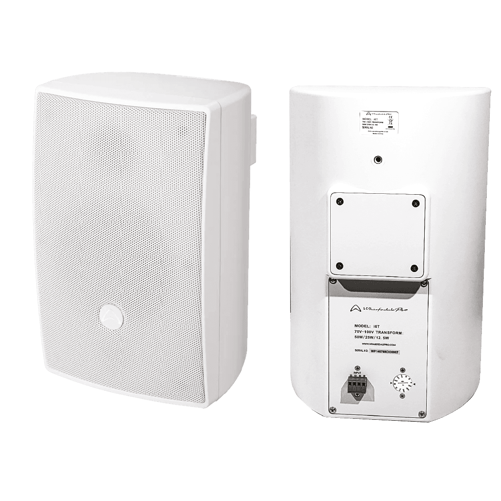 PARLANTE AMBIENTAL PASIVO, PARES, DE PARED, 6.5 PULG. CON TRANSFORMADOR, 25W, 85DB, 70V-100V, 8 OHM