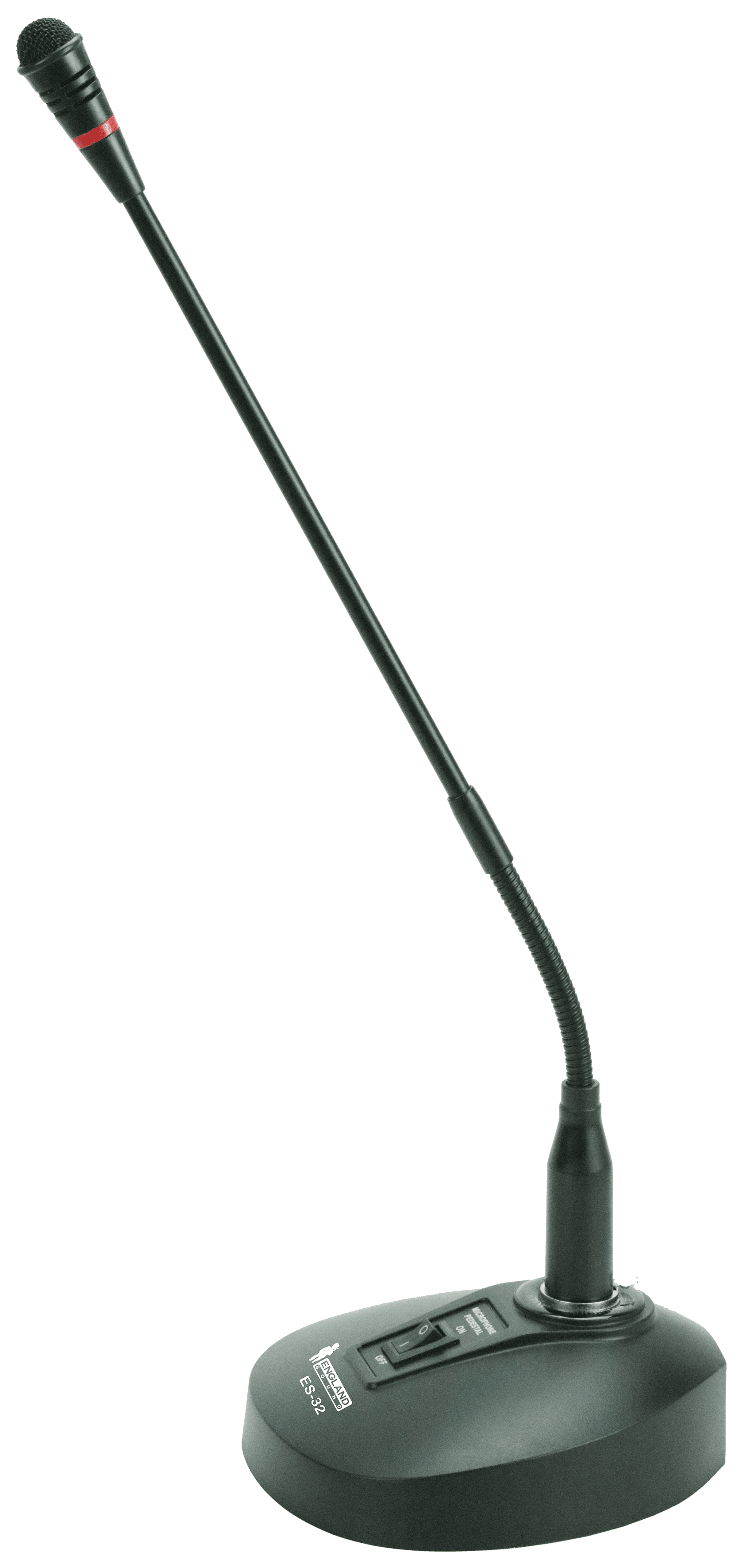 MICROFONO CUELLO DE GANSO CON BASE, CON INTERRUPTOR, CONECTOR XLR