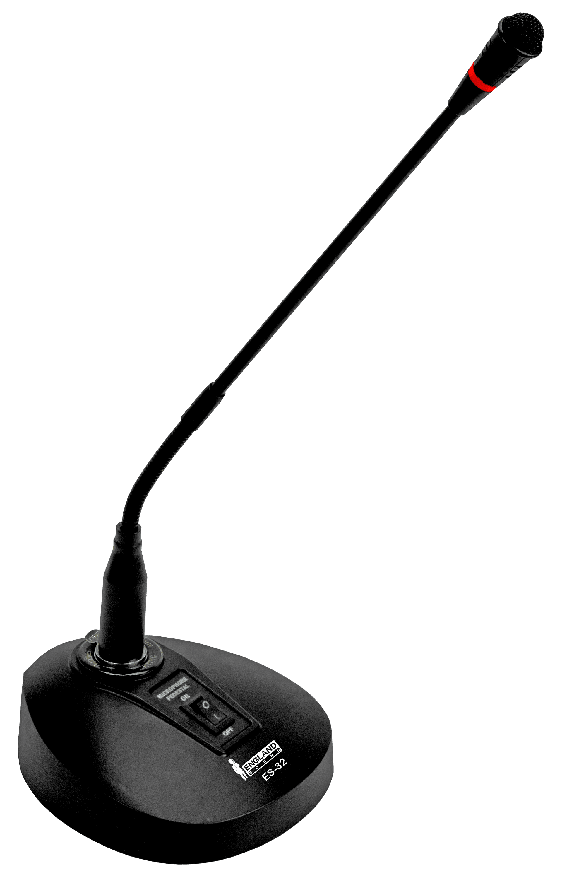 MICROFONO CUELLO DE GANSO CON BASE, CON INTERRUPTOR, CONECTOR XLR - Miniatura 2