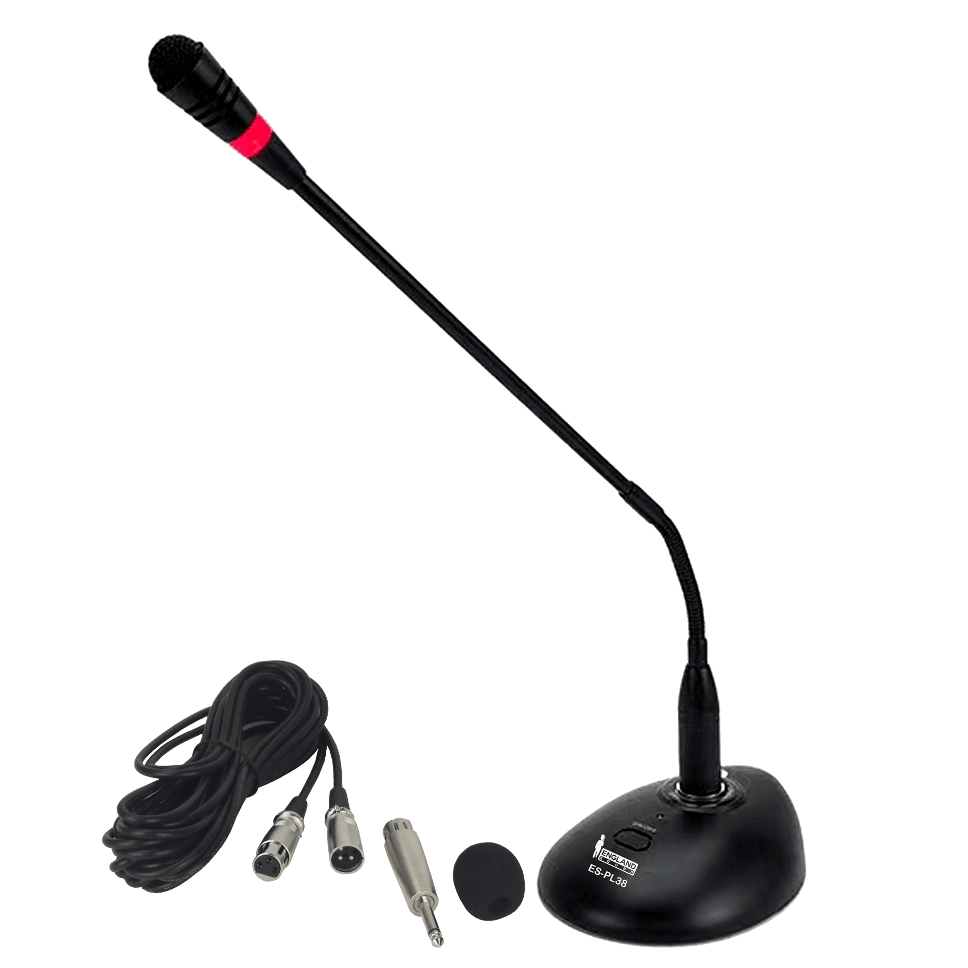 MICROFONO DE CUELLO FLEXIBLE CON INTERRUPTOR, CONECTOR XLR, POWER PHANTOM - Miniatura 5