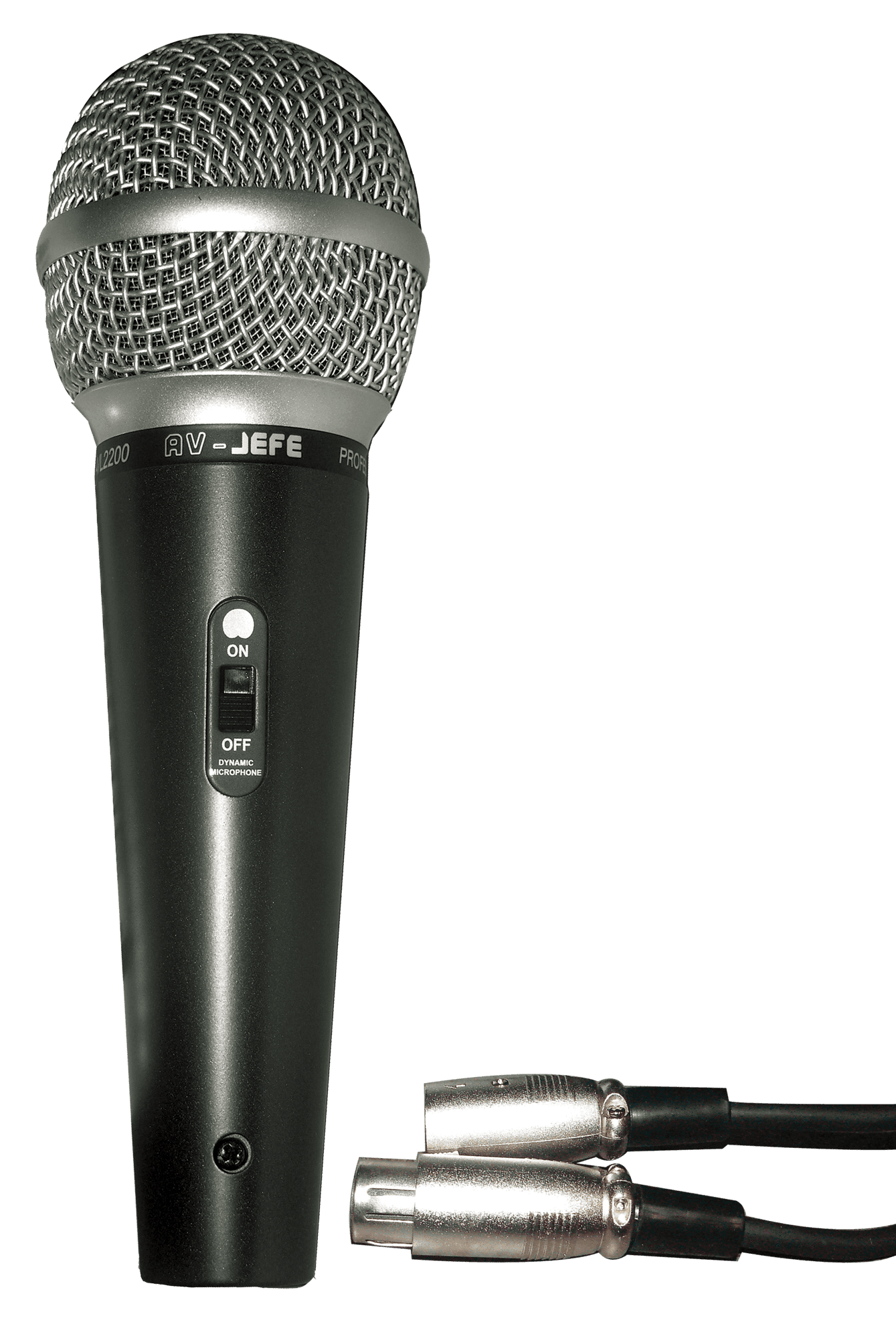 MICROFONO DE MANO METALICO, CON INTERRUPTOR, INCLUYE CABLE XLR A XLR - Miniatura 2