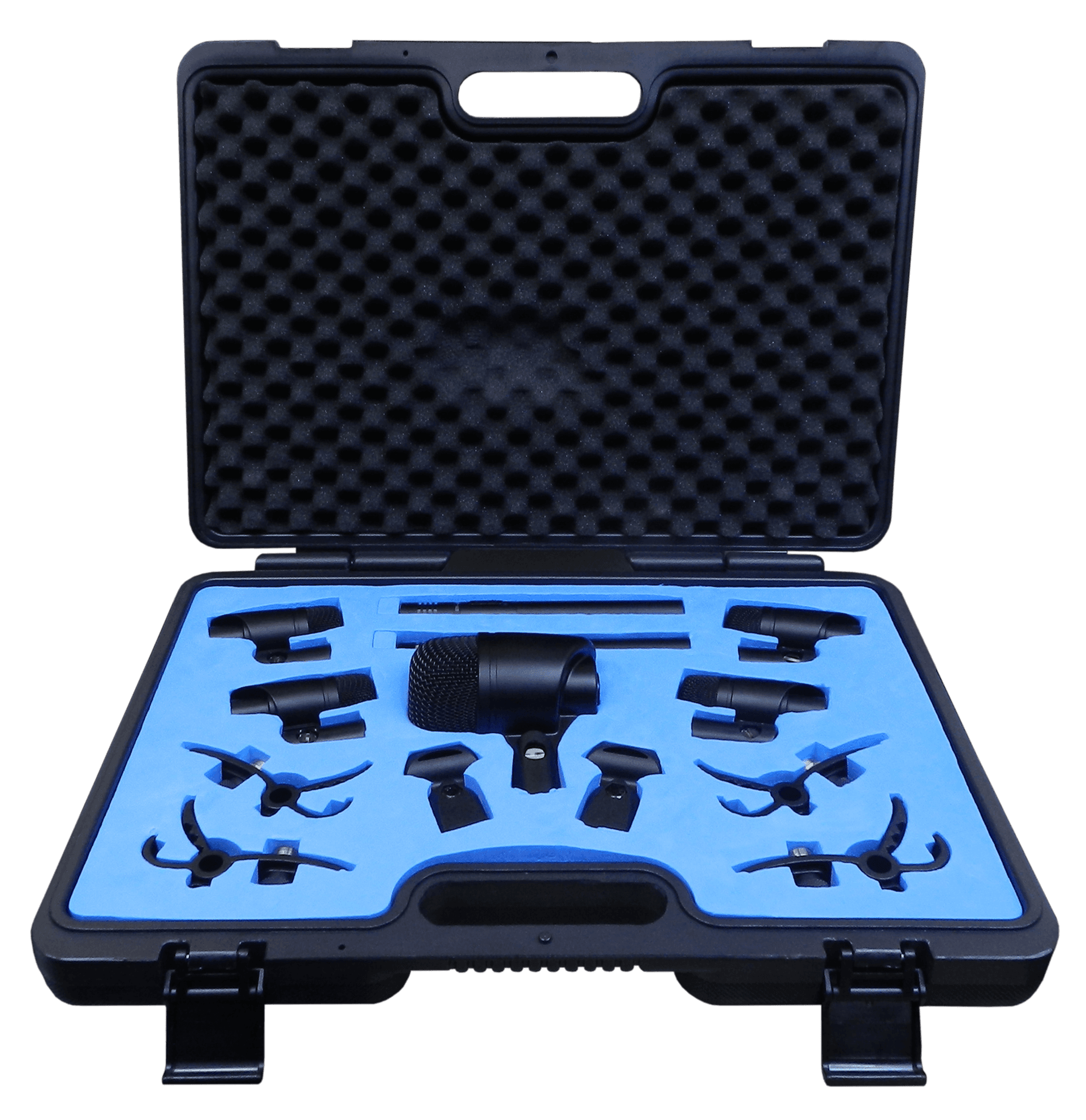 SET DE MICROFONOS PARA BATERIAS ACUSTICAS, 7 PIEZAS