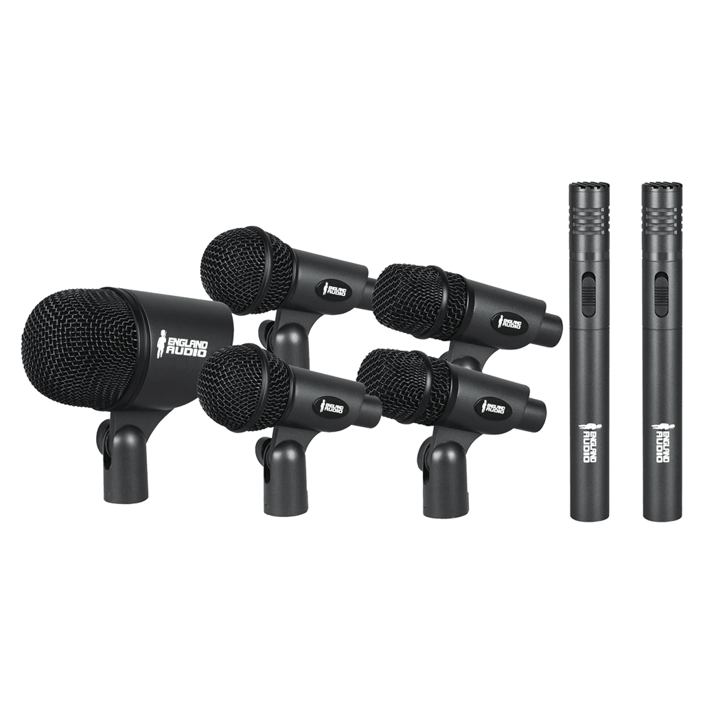 SET DE MICROFONOS PARA BATERIAS ACUSTICAS, 7 PIEZAS