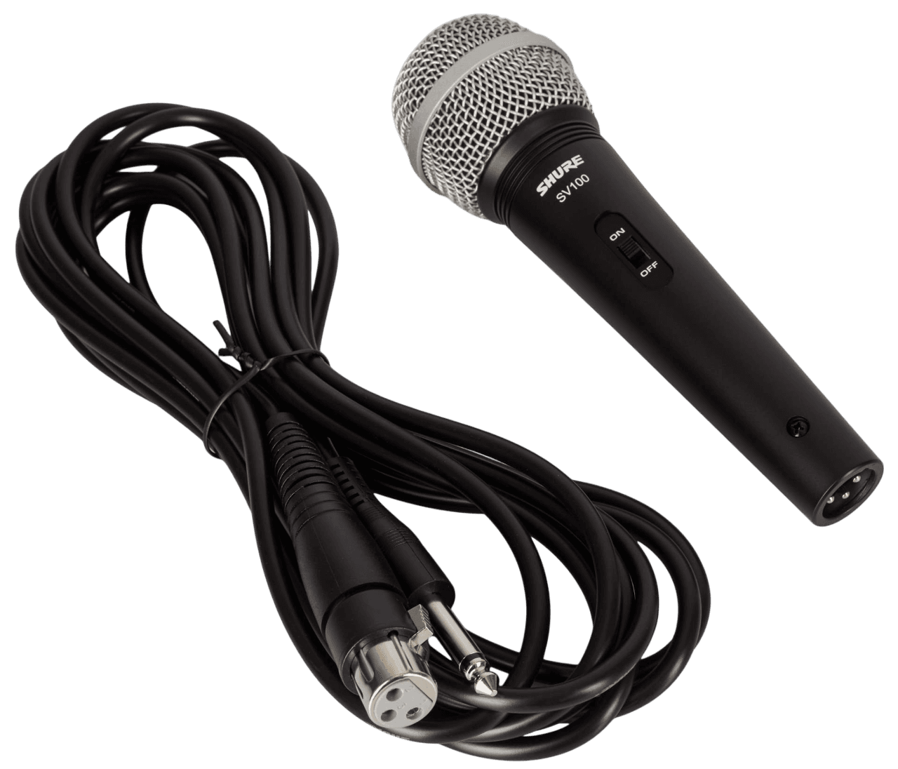 MICROFONO DE MANO PLASTICO, CON INTERRUPTOR, INCLUYE CABLE XLR A 6.3MM MONOFONICO - Miniatura 4