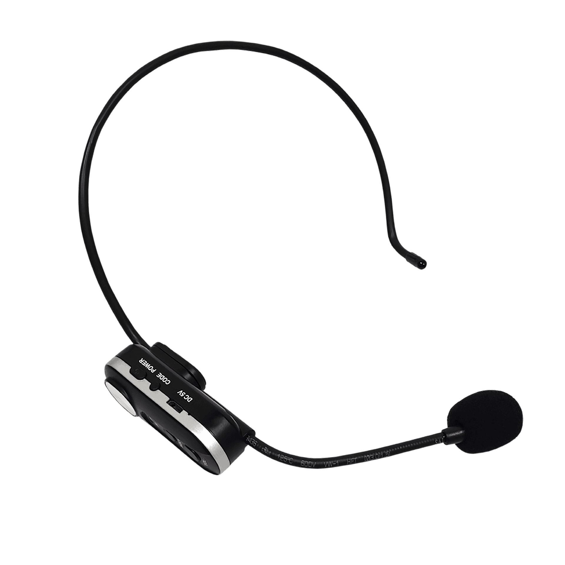 MICROFONO INALAMBRICO UHF MULTIFRECUENCIAS, 1 CANAL, DE DIADEMA, RECEPTOR PORTATIL RECARGABLE - Miniatura 2