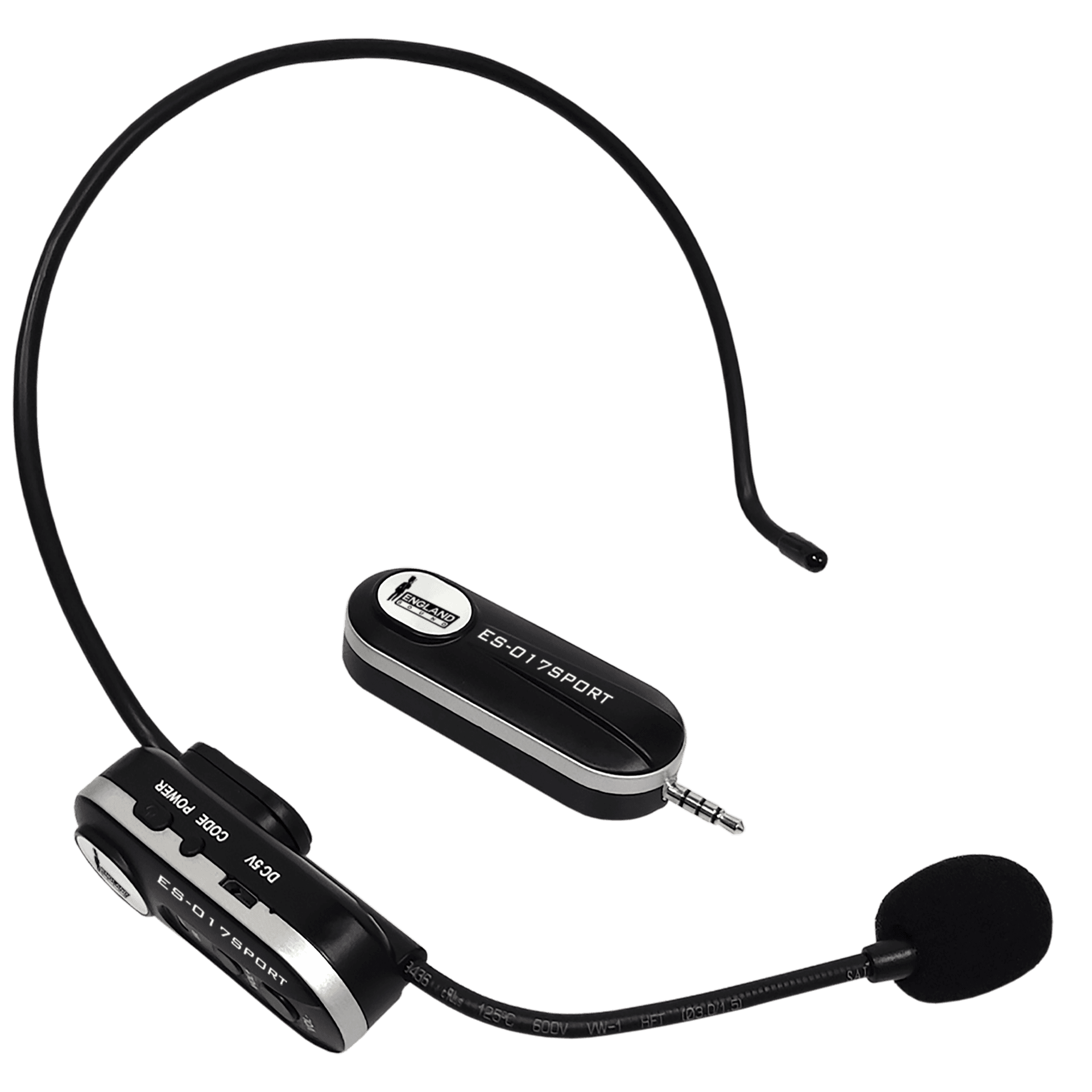 MICROFONO INALAMBRICO UHF MULTIFRECUENCIAS, 1 CANAL, DE DIADEMA, RECEPTOR PORTATIL RECARGABLE - Miniatura 3