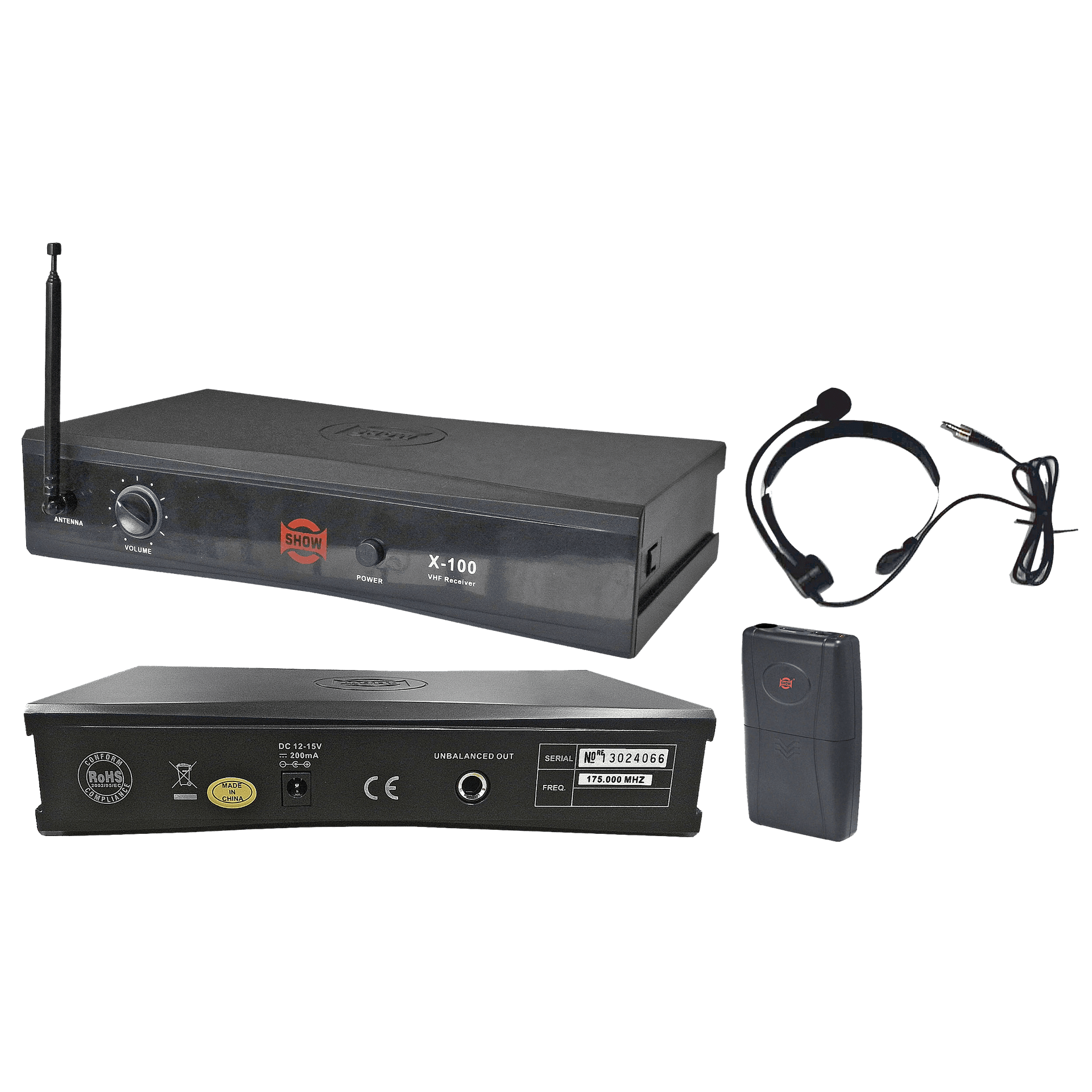 MICROFONO INALAMBRICO VHF, 1 CANAL, DE DIADEMA CON BODYPACK, SIN RECEPTOR, FRECUENCIA FIJA - Miniatura 5