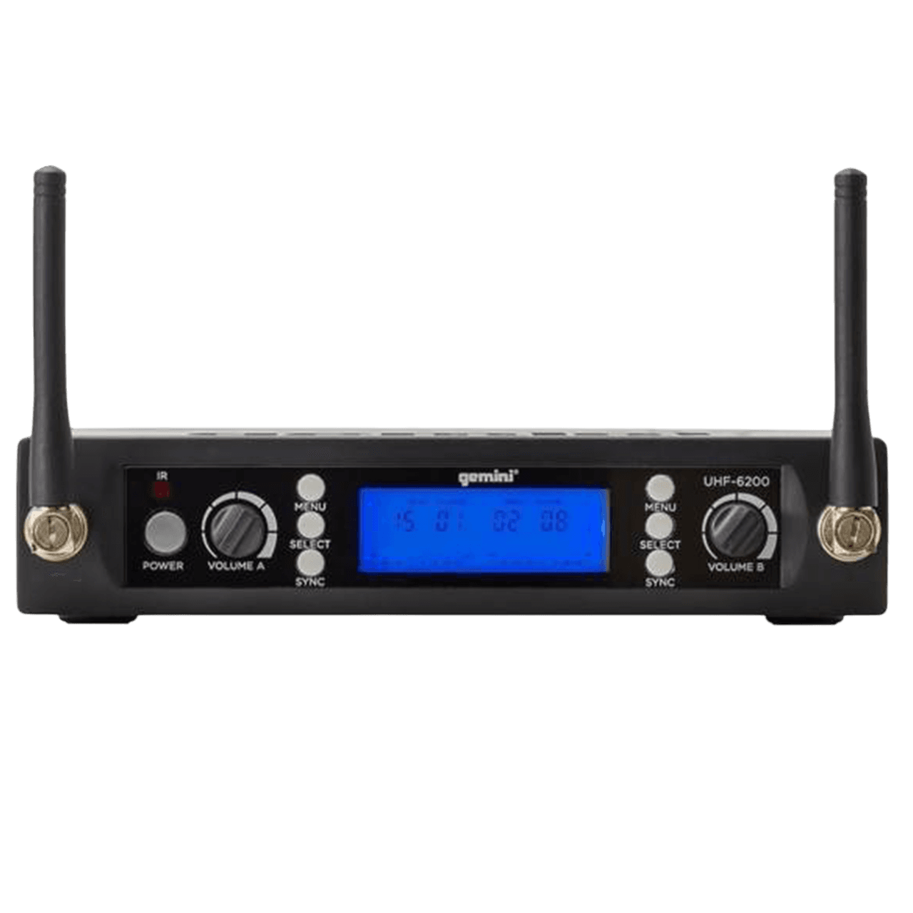 MICROFONO INALAMBRICO UHF MULTIFRECUENCIA 512-537.5 MHZ, 2 CANALES, DE MANO, CARCASA METALICA - Miniatura 2