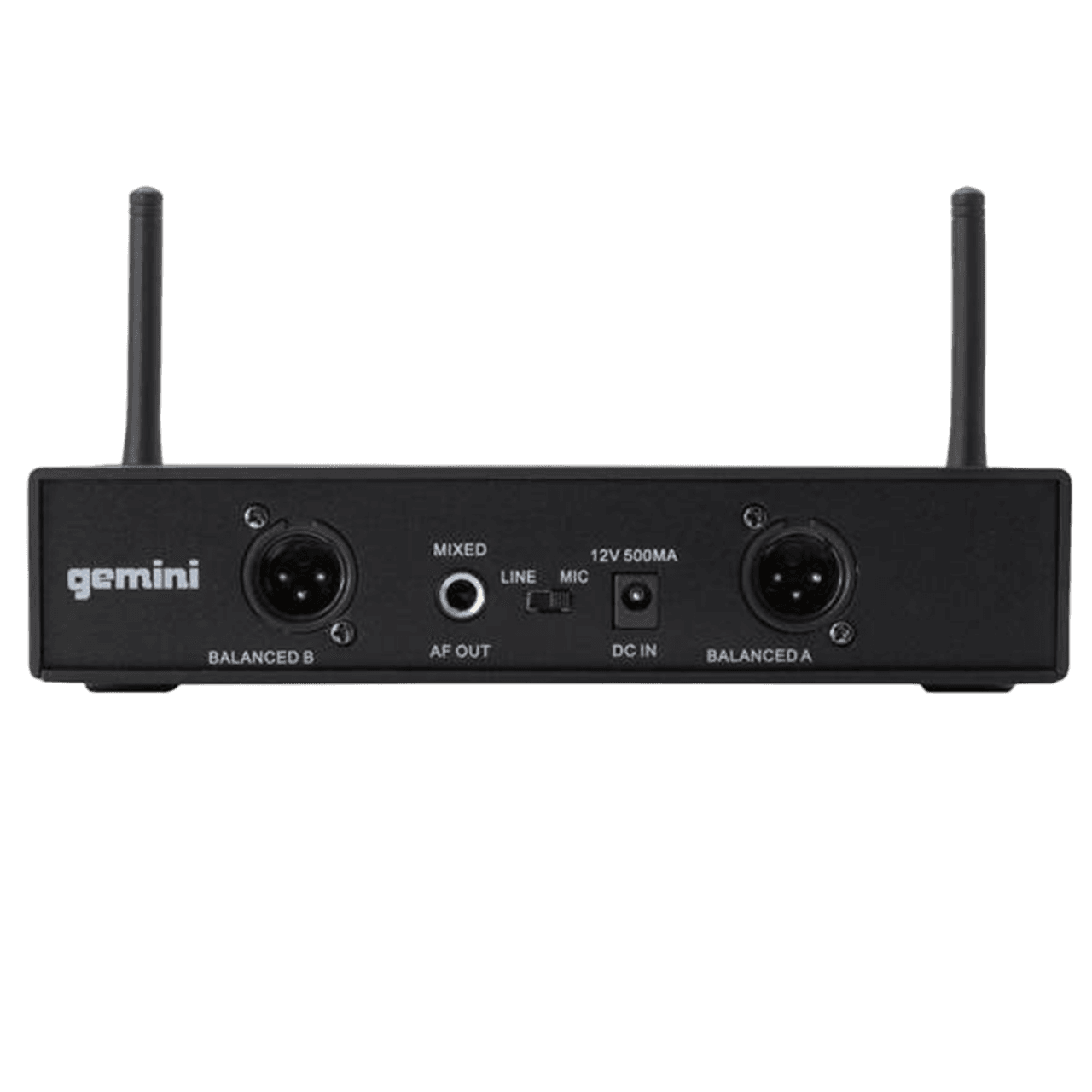 MICROFONO INALAMBRICO UHF MULTIFRECUENCIA 512-537.5 MHZ, 2 CANALES, DE MANO, CARCASA METALICA - Miniatura 3