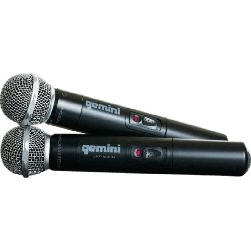 MICROFONO INALAMBRICO UHF, 2 CANALES, DE MANO, FRECUENCIA FIJA 517.60 MHZ - 521.50 MHZ - Miniatura 5