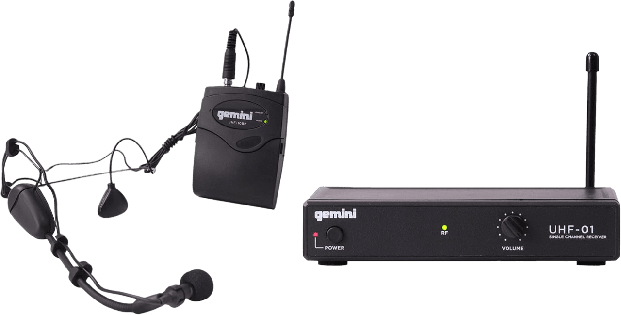 MICROFONO INALAMBRICO UHF, 1 CANAL, DE DIADEMA, FRECUENCIA FIJA 521.5HZ - Miniatura 6