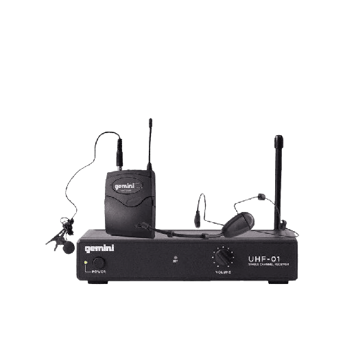 MICROFONO INALAMBRICO UHF, 1 CANAL, DIADEMA, FRECUENCIA FIJA 517.60 MHZ