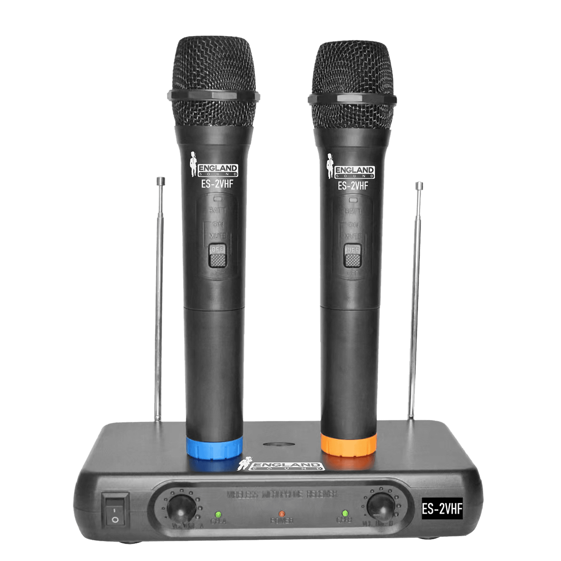 MICROFONO INALAMBRICO VHF, 2 CANALES, DE MANO, FRECUENCIA FIJA - Miniatura 2