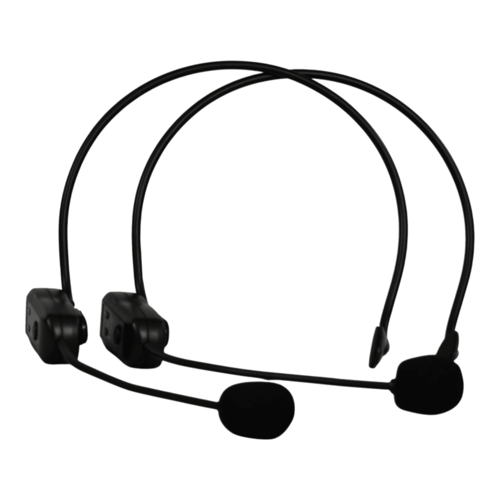 MICROFONO INALAMBRICO UHF MULTIFRECUENCIA, 2 CANALES, DE DIADEMA, RECEPTOR PORTATIL RECARGABLE