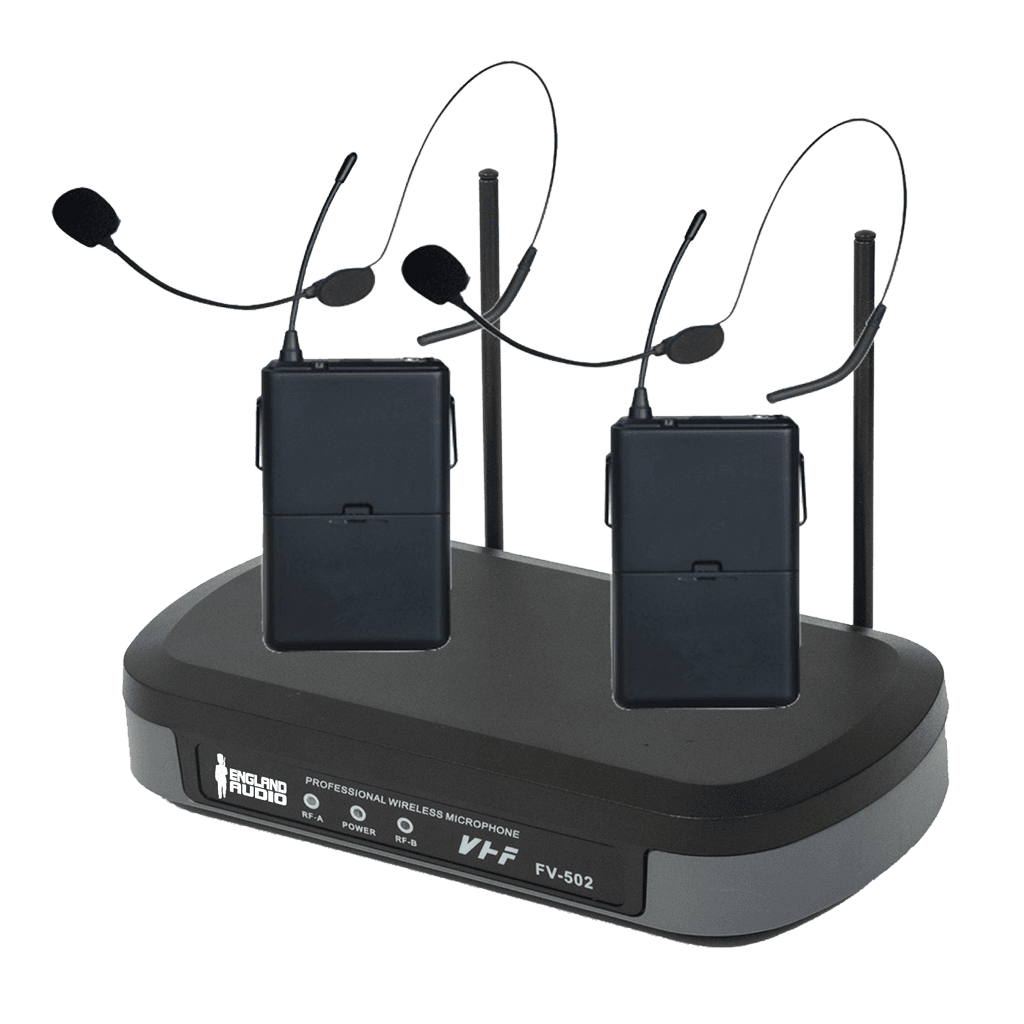 MICROFONO INALAMBRICO VHF, 2 CANALES, DE DIADEMA, FRECUENCIA FIJA