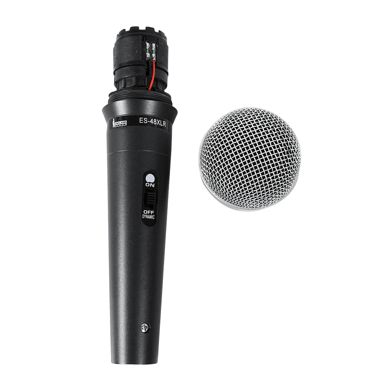 MICROFONO DE MANO METALICO, CON INTERRUPTOR, INCLUYE CABLE XLR A 6.3MM MONOFONICO - Miniatura 7