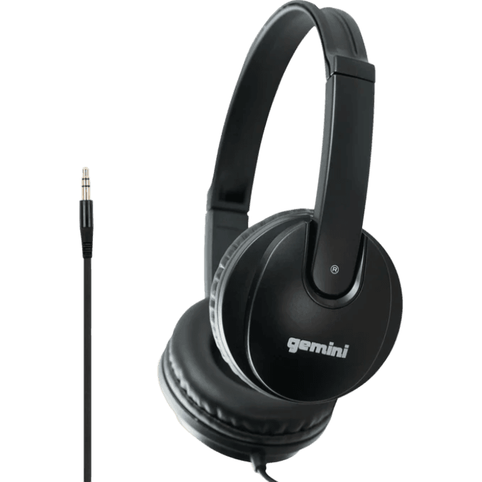 AUDIFONOS ESTEREO PROFESIONALES PARA DJ, CONECTOR 3.5MM CON ADAPTADOR 6.3MM, DRIVER DE 40MM - Miniatura 2