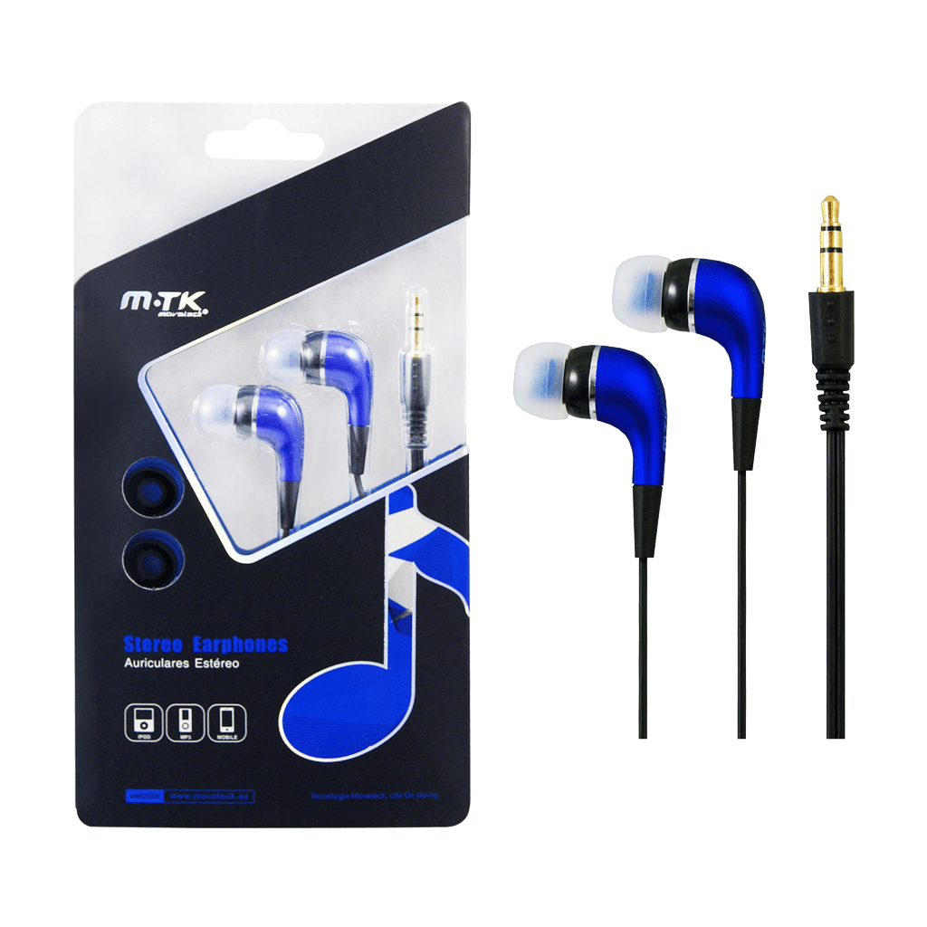 AUDIFONOS ESTEREO IN-EAR SIN MICROFONO, CONECTOR 3.5MM