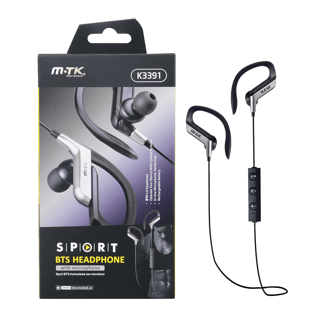 AUDIFONOS ESTEREO METALICO IN-EAR CON MICROFONO, CONTROL DE VOLUMEN, BLUETOOTH